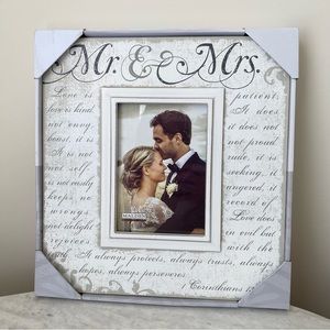 Mr. and Mrs. Picture Farmhouse Style Frame